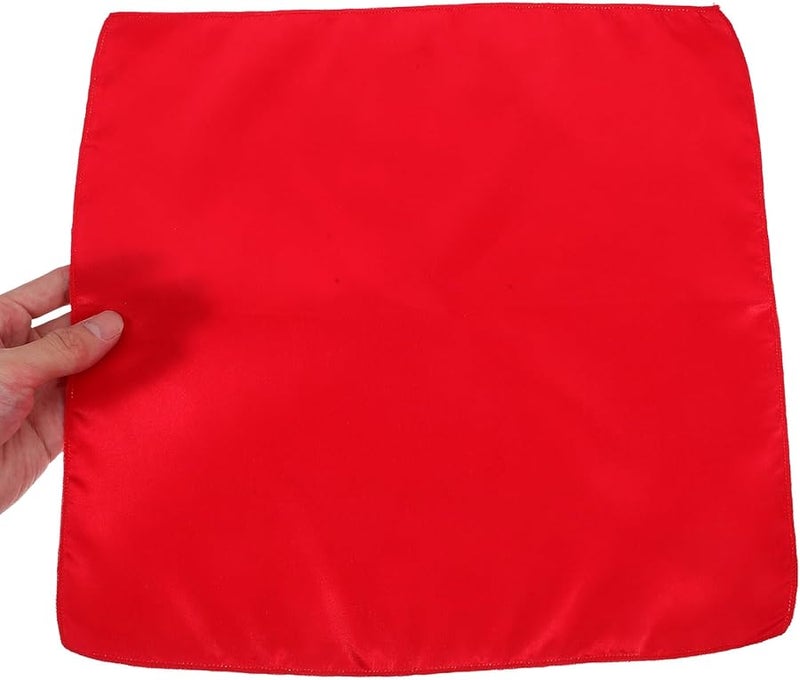 مناديل قماش مربعة من الساتان الأحمر 50 قطعة قابلة لإعادة الاستخدام والغسيل لتزيين حفلات الزفاف - Image 4